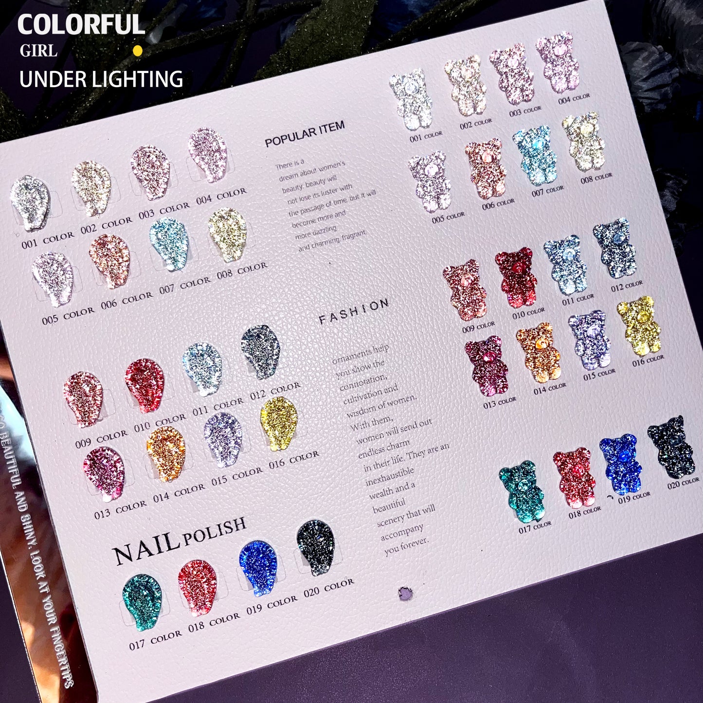 【พร้อมส่ง】XUANFEIER  สีเจลแฟลช 20 สี (XUANFEIER)สีเจลทาเล็บ สี แถม ชาร์ทสี ยาทาเล็บเจล
