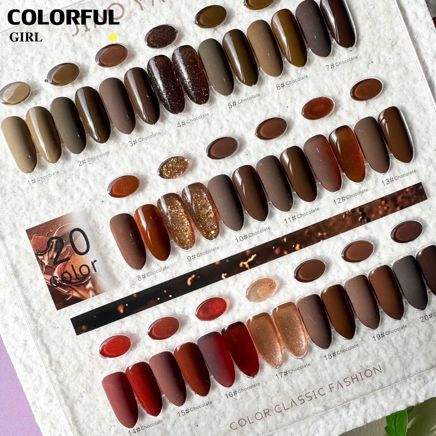 JYS 20 สี (JIAO YAN SHE) มีสองโทนให้เลือกน้ำตาล/กับแดง  เซทสีเจล เอิทโทน คาราเมลโทน สีเจลทาเล็บ สีเจลเซ็ตสีแดง  สีแฟลชสีเจล