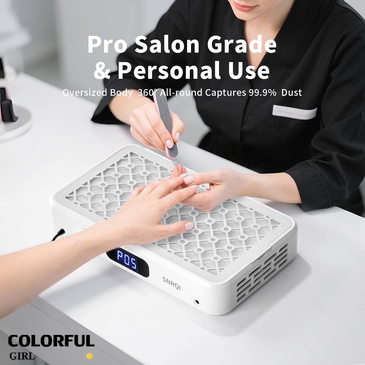 SNRQI W30 เครื่องดูดเล็บกังหันคู่ มอเตอร์ไร้แปรงถ่าน 2 ตัว · แรงดูดสูง · เงียบ · เหมาะสำหรับร้านทำเล็บ  เทอร์โบคู่ เครื่องดูดฝุ่นเล็บ  เครื่องดูดฝุ่นทำเล็บ พัดลมดูดฝุ่นเล็บ เครื่ ปรับความเร็วได้ มีแผ่นกรอง