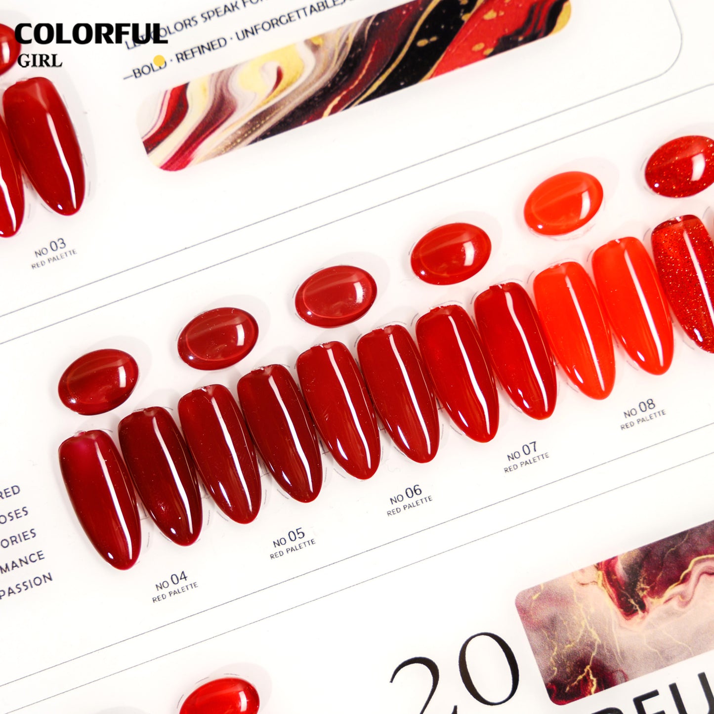 Colorful Girl 20 สี ✨ โทนน้ำตาล / โทนแดง  ฟรีชาร์จ