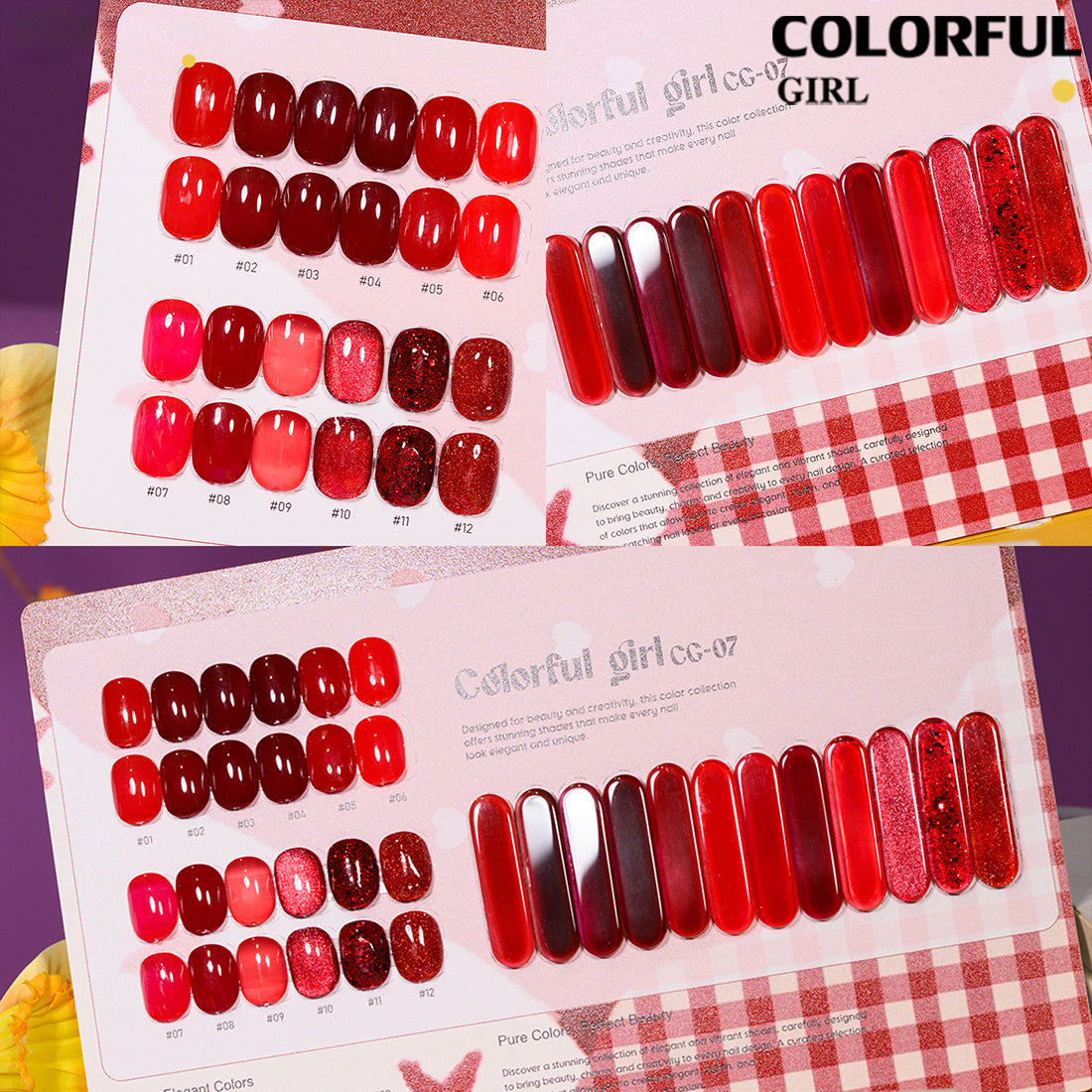 สีเจล Colorful girl  New🎉สีเจลแฟลช สีเจลแคทอาย  สีเจลไซรัป   สีเจลสีพื้น  สีเจลกลิซเตอร์  มาใหม่12สีพาสเทลพร้อมส่งCOLORFUL GIRL  มาใหม่12สีพาสเทลพร้อมส่งCOLORFUL GIRL มาใหม่12สี แถมชาร์ทสี น่ารัก
