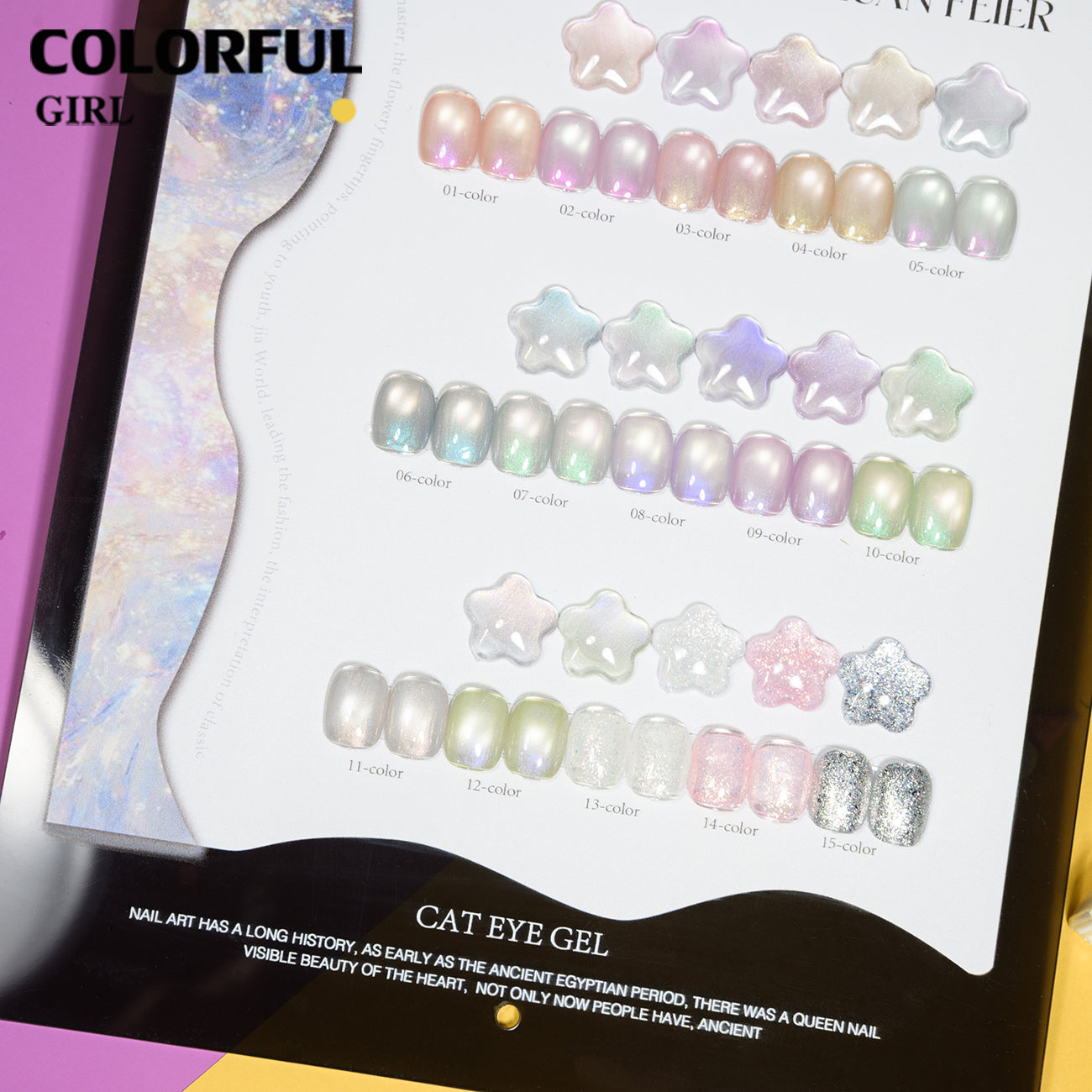 XUANFEIER เจลแคทอายออโรร่าลูกกวาด 15 สี + สีเจลกากเพชรวิ้งแน่น + สีเจลกลิตเตอร์ ฟีลกาแล็กซี่สุดละมุน เล่นแสงไหลลื่น✨ แคทอายมุกใสแบบน้ำแข็ง ช่วยขับผิว เพิ่มลุคหวานละมุนดูมีออร่า (ทามาให้แล้ว พร้อมใช้งาน)