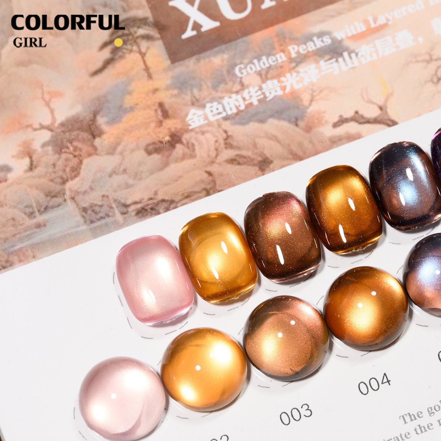 XUANFEIER 10 สีเจลแคทอาย เงาสวยแบบอัญมณี แถมฟรีชาร์จสี