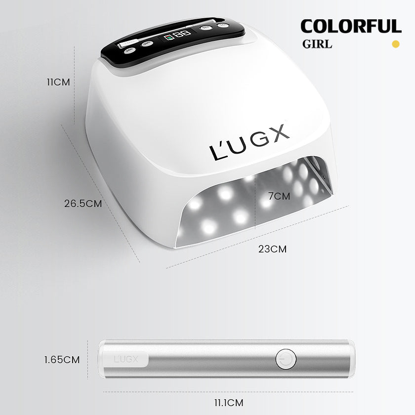 เครื่องอบเล็บสีเจล LUGX LG-801/LG-801S  เครื่องอบเล็บ UV48W โคมไฟแบบถือมือ3W พร้อมไฟล็อตอะไหล่ในตัว มี 2 แบบ ให้เลือกนะคะ รุ่นใหม่