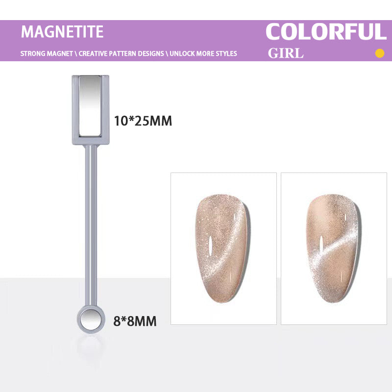 พร้อมส่งแท่งแม่เหล็กดูด 7 ขนาด 1ชิ้น  แม่เหล็กแคทอาย แม่เหล็กดูดสีเล็บเจล แม่เหล็กดูดสีลูกแก้ว ปลายทั้งสองแม่เหล็กดูดสีเจลสี  แรงดูดแม่เหล็กที่ทรงพลังมากค่ะ