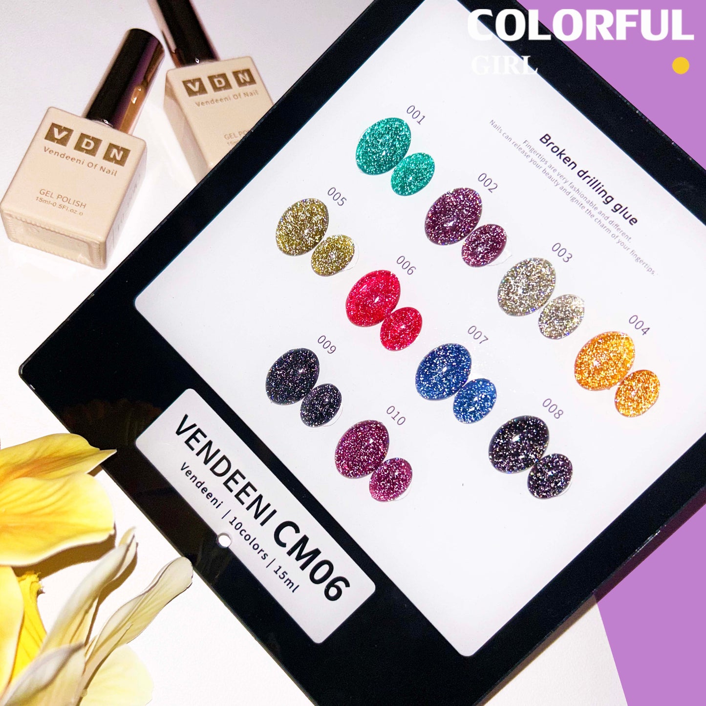 【พร้อมส่ง】Vedenni   CM6  สีเจลแฟลช10สี แถม ชาร์ทสี(Vedenni) 10 สีผมธรรมชาติสำเร็จค่ะ แฟลชใหม่ล่าสุด แถมชาร์ทสำเร็จ