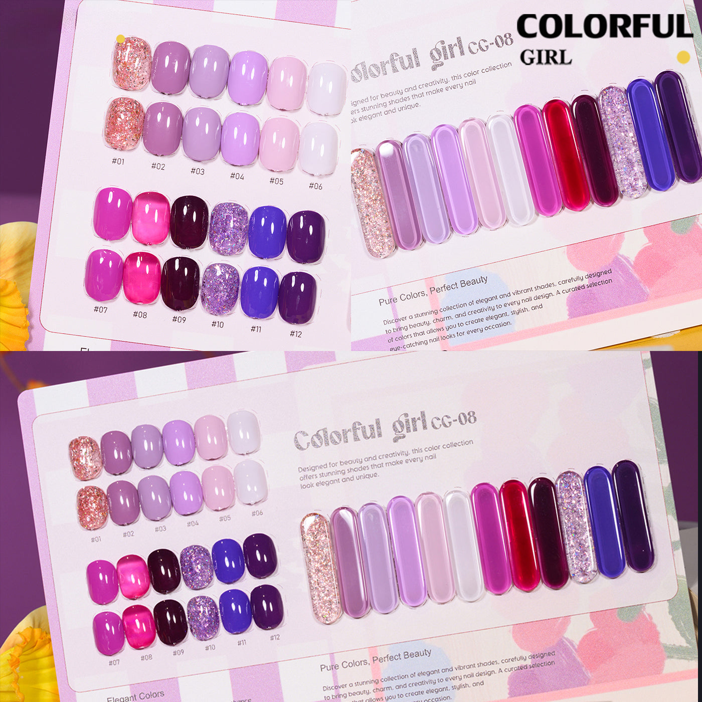 สีเจล Colorful girl  New🎉สีเจลแฟลช สีเจลแคทอาย  สีเจลไซรัป   สีเจลสีพื้น  สีเจลกลิซเตอร์  มาใหม่12สีพาสเทลพร้อมส่งCOLORFUL GIRL  มาใหม่12สีพาสเทลพร้อมส่งCOLORFUL GIRL มาใหม่12สี แถมชาร์ทสี น่ารัก