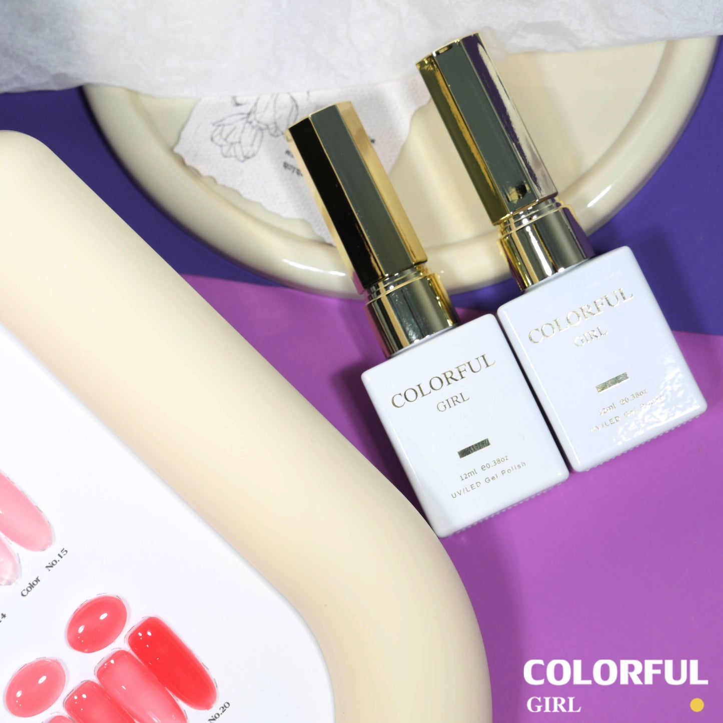 【พร้อมส่ง】💅 สีเจลไซรัป สีทาเล็บเจล Colorful Girl เซต 20 สี ✨ โทนชมพูพีช Ice Peach หวานละมุน ฟีลลูกคุณหนู ดูมือขาวขับผิว สีแน่นเงาสวย ติดทนนาน 💖 ฟรีชาร์ตสี ซีรีส์ Sweet Nude Pink พร้อมใช้งาน