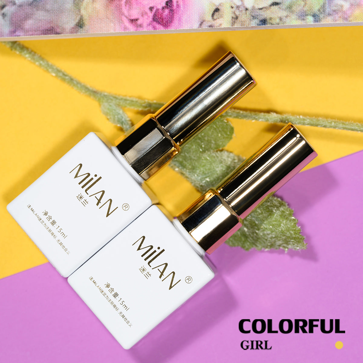 MILAN 40สี เจลแคทอาย + สีเจลแคทอายเนื้อซาติน ฟรีชาร์ทสี