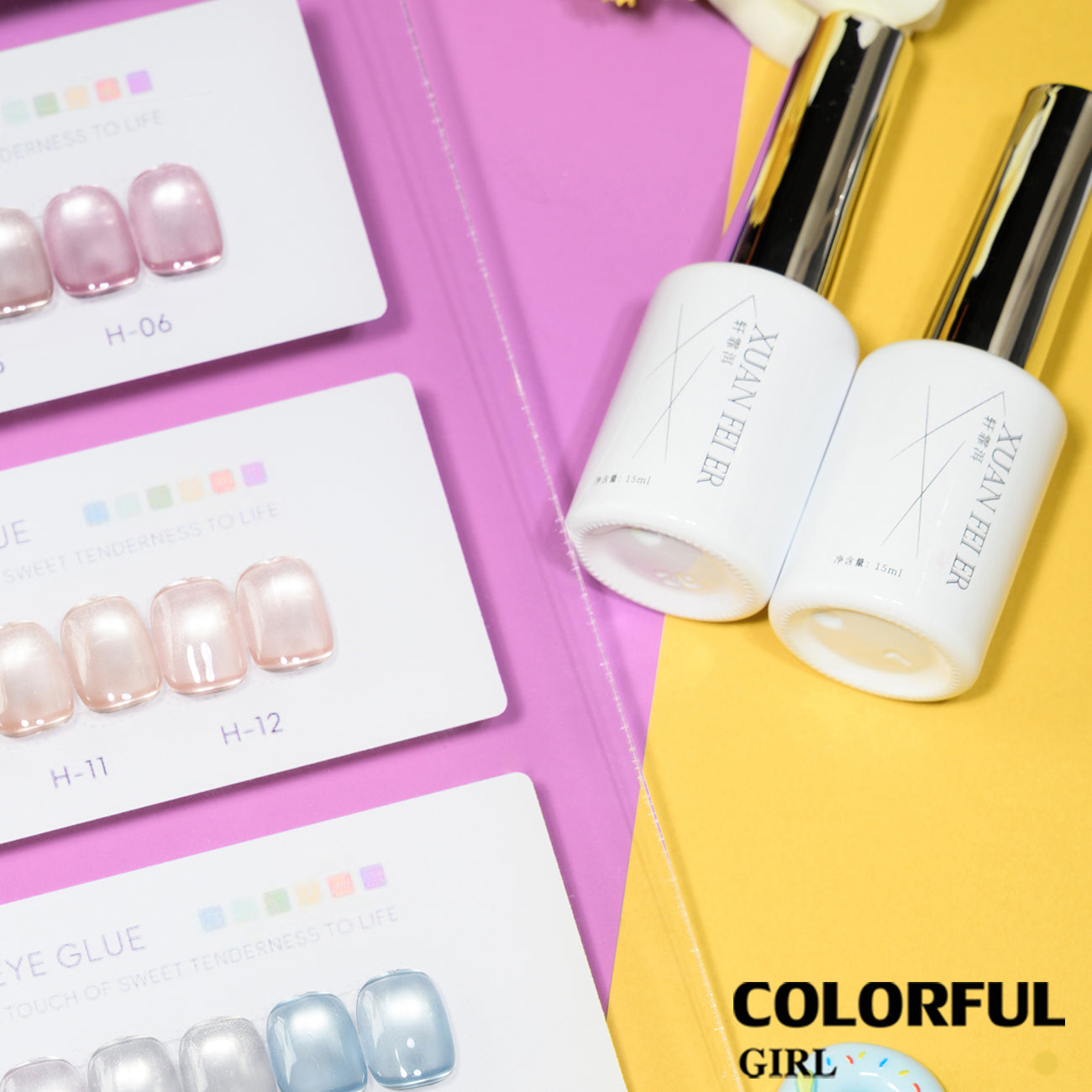 【พร้อมส่ง】สีเจลแคทอาย Xuanfeier24สี  ฟีลแสงจันทร์ละมุนแบบฝัน ๆ ✨ สีลูกแก้ว ฟรีชาร์ทสี Cat eye   แม่เหล็ก เอฟเฟกต์มันเงามาก