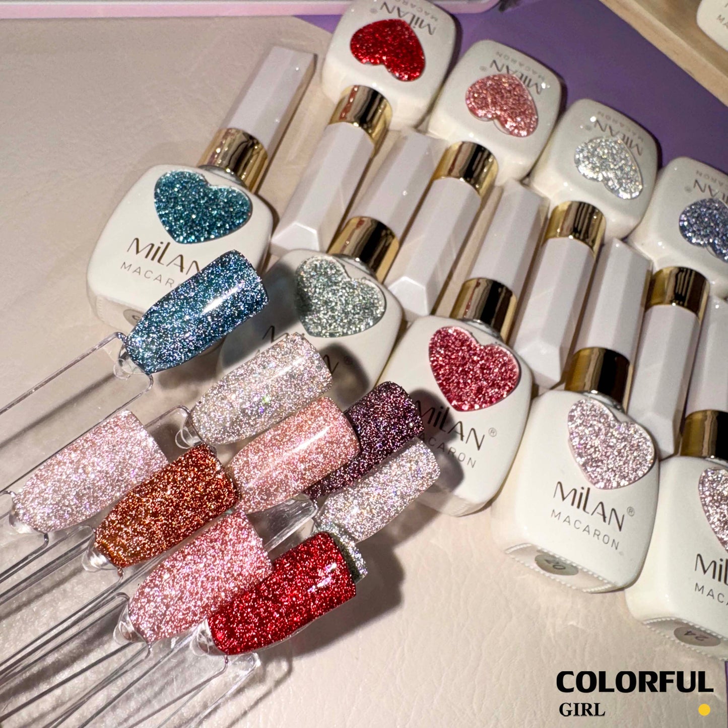 【พร้อมส่ง】MILAN C19สีเจลแฟลช 24สี (milan)สีเจลทาเล็บ สี แถม ชาร์ทสี ยาทาเล็บเจล ชุดสี 24สี + ฟรีชาร์ทสี