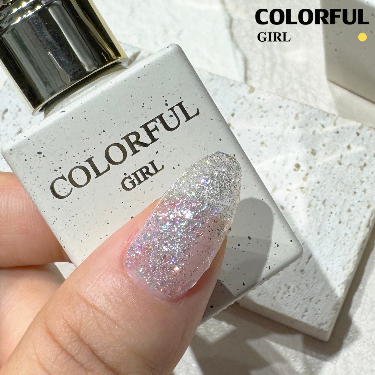 Colorful Girl สีเจลกลิตเตอร์ บิงเยว่ / ยุนปั๋ว ทาทับได้ สีใสเม็ดเล็ก / ผสมทองคำเปลว
