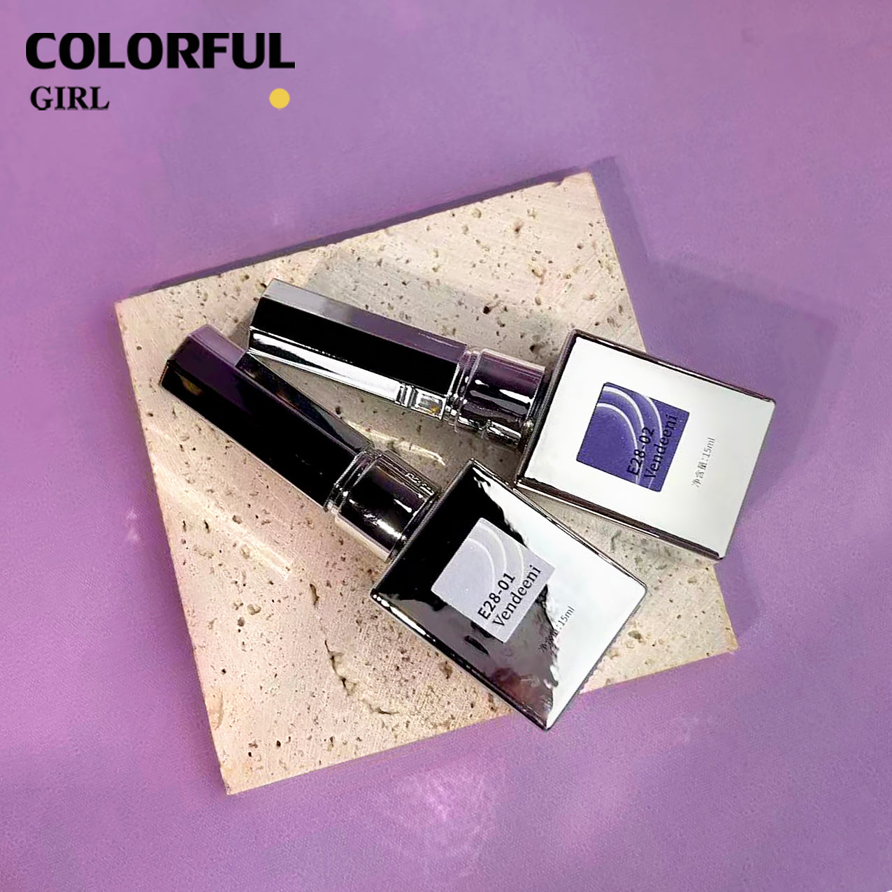 VENDEENI VDN-E28 สีเจลแคทอายประกายเพชร 24สี （แคทอายสูตรนี้มีดีที่กลิตเตอร์! ใส่ผงแฟลชเข้าไป วิบวับขั้นสุด） ฟรีชาร์ทสี