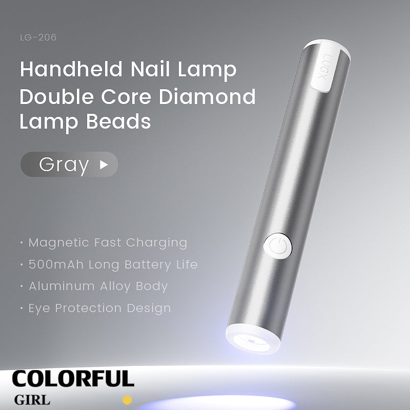L’UGX LG-206 ไฟฉายอบเล็บ  น้ำหนักเบา จับถนัดมือ ชาร์จแบบแม่เหล็ก มี 6 สี