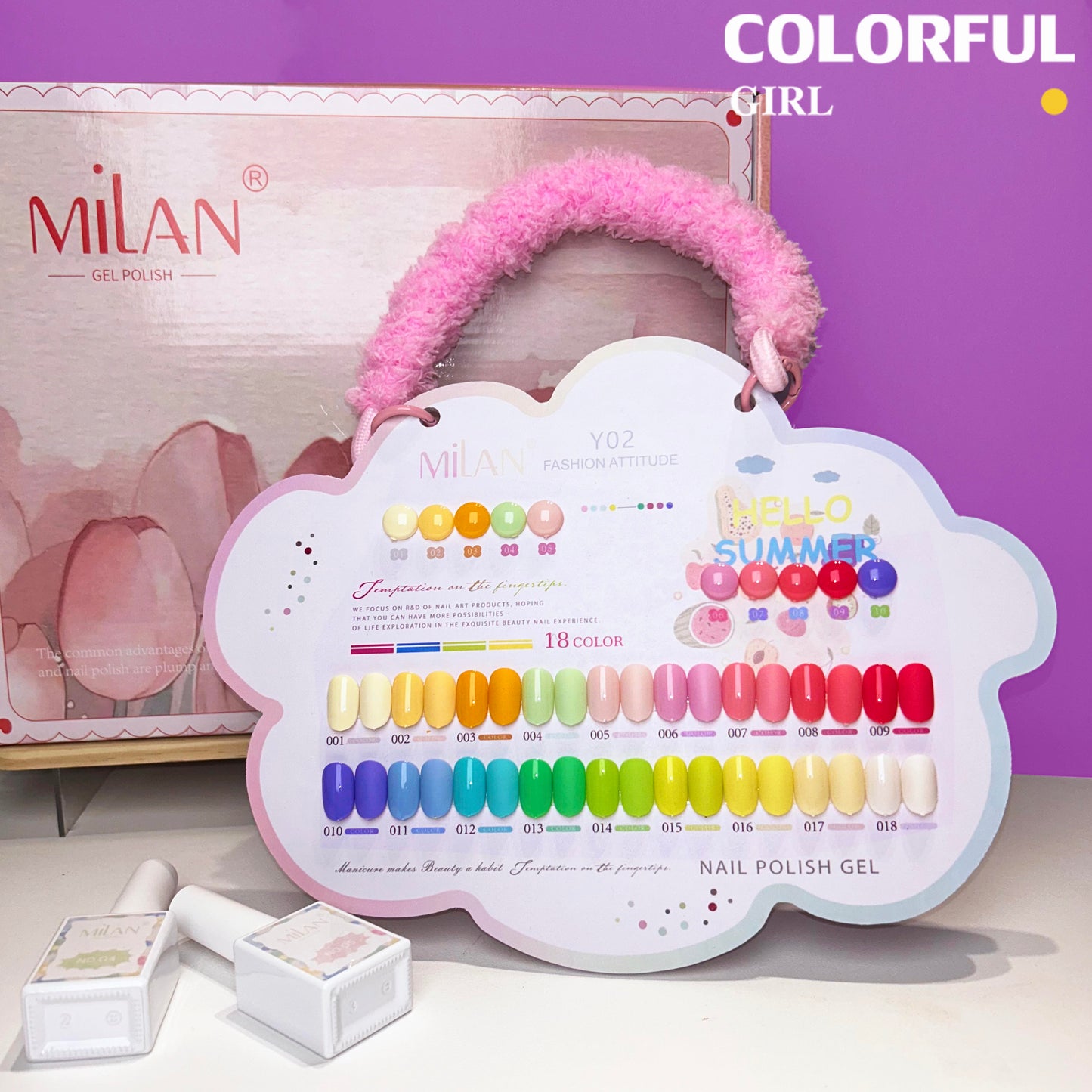 สีเจล Milan New🎉  มาใหม่18สีพาสเทลพร้อมส่งMilan มาใหม่18สีพาสเทลพร้อมส่งMilan มาใหม่18สี แถมชาร์ทสี น่ารัก