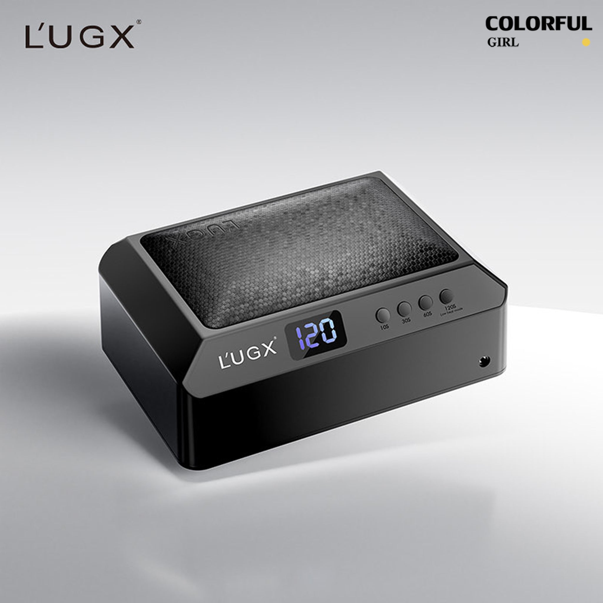 L’UGX  รุ่นLG-205 72 วัตต์ เครื่องอบเล็บเจล (ถอดถาดได้) ใหม่ล่าสุด สีดำ / สีขาว /สีชมพู   มีเบาะรองมือในตัว