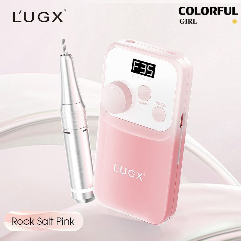 รุ่นใหม่ Gen 2 เครื่องเจียเล็บ LUGX LG-602S ✨ สีใหม่ล่าสุด ขาว / ชมพู / ม่วง รอบหมุนสูงสุด 35,000 RPM แบตเตอรี่ 2200mAh แรงบิดสูง ใช้งานไร้สาย 💅