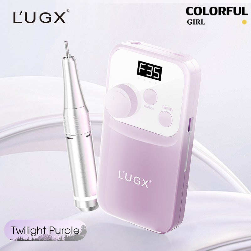 รุ่นใหม่ Gen 2 เครื่องเจียเล็บ LUGX LG-602S ✨ สีใหม่ล่าสุด ขาว / ชมพู / ม่วง รอบหมุนสูงสุด 35,000 RPM แบตเตอรี่ 2200mAh แรงบิดสูง ใช้งานไร้สาย 💅