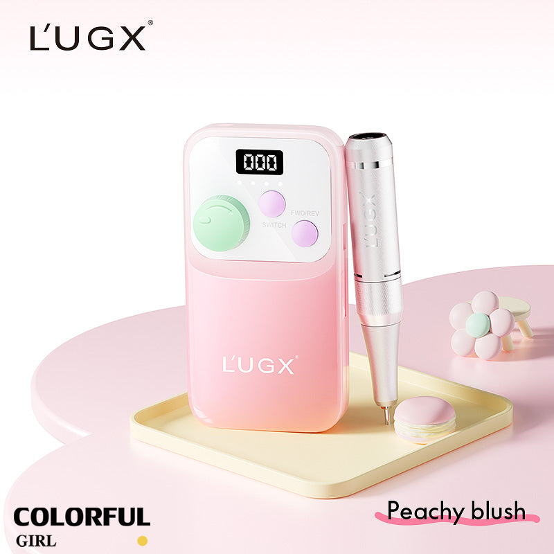 รุ่นใหม่ Gen 2 เครื่องเจียเล็บ LUGX LG-602S ✨ สีใหม่ล่าสุด ขาว / ชมพู / ม่วง รอบหมุนสูงสุด 35,000 RPM แบตเตอรี่ 2200mAh แรงบิดสูง ใช้งานไร้สาย 💅