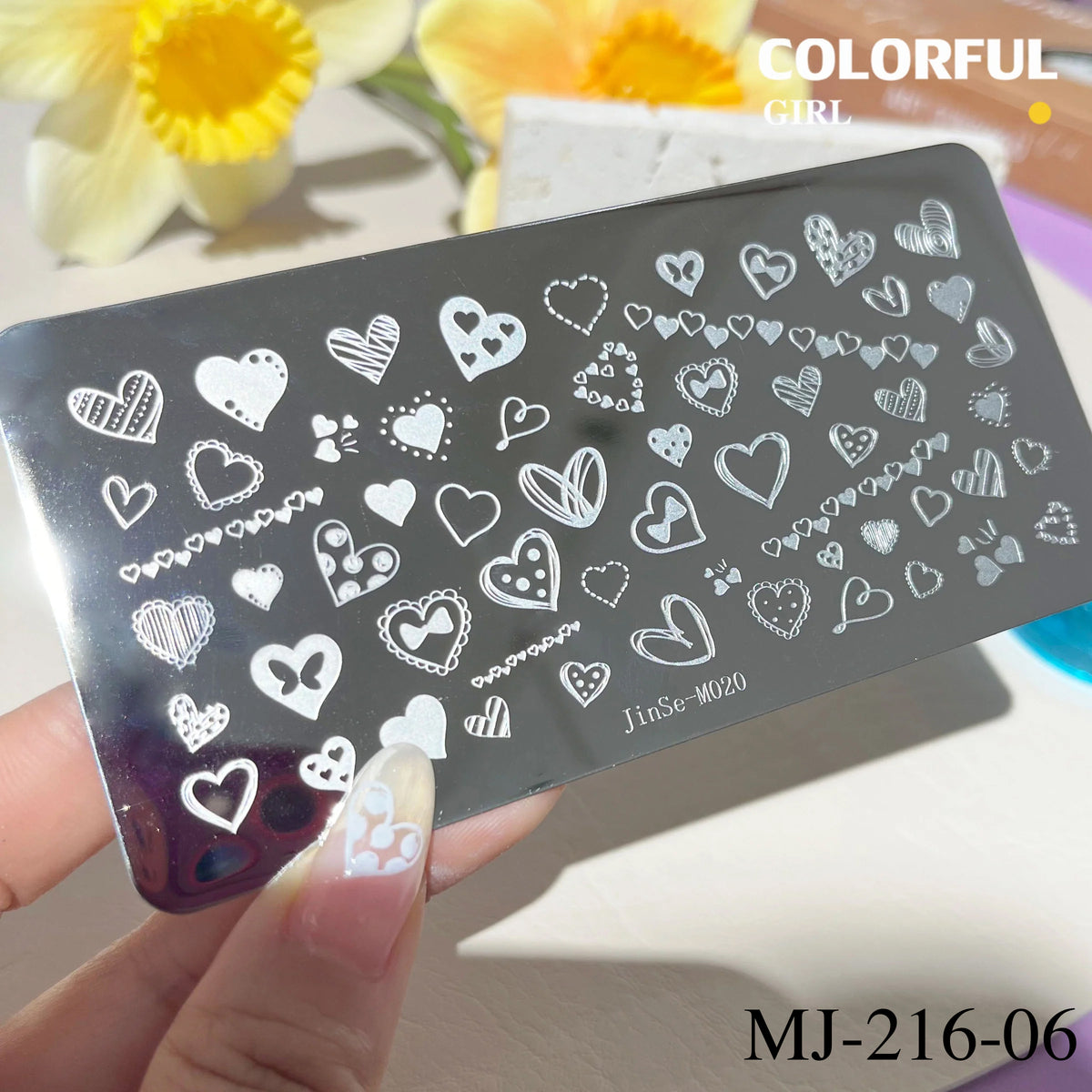 Stamping plate แผ่นปั้มลาย เพ้นท์ลาย ลายฉลุพิมพ์เล็บ  ( มีหลายลายให้เลือก )
