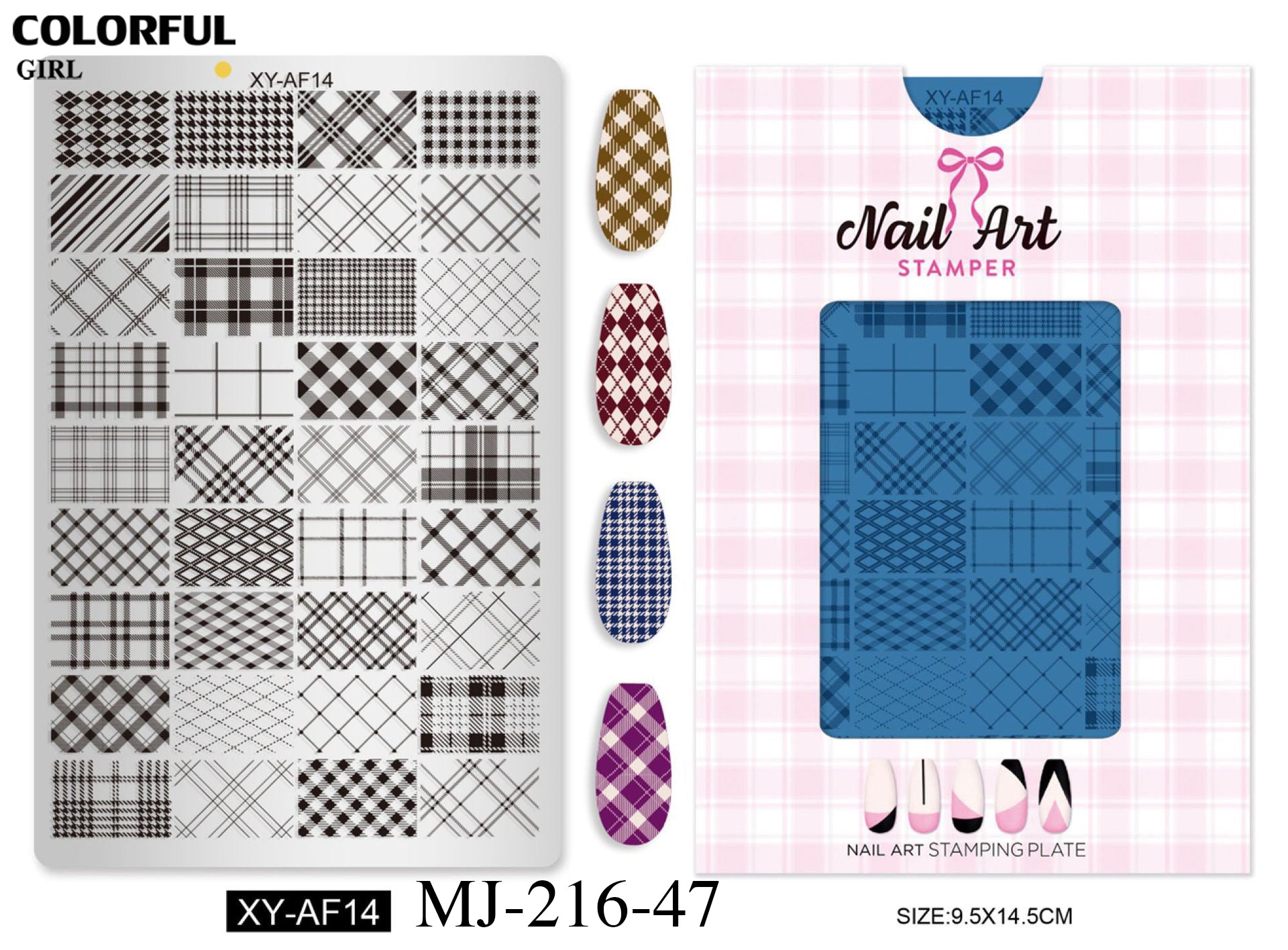 Stamping plate แผ่นปั้มลาย เพ้นท์ลาย ลายฉลุพิมพ์เล็บ  ( มีหลายลายให้เลือก )