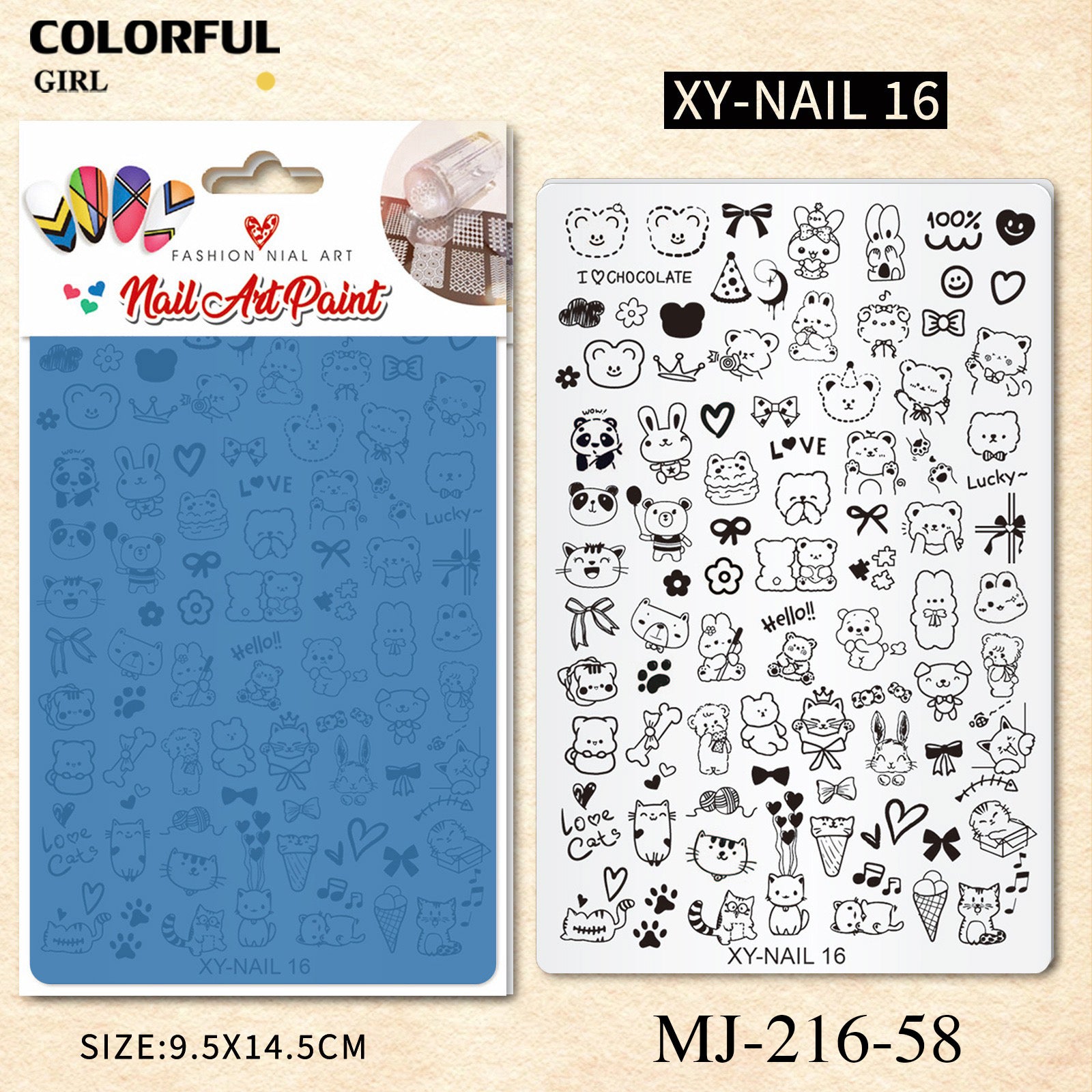 Stamping plate แผ่นปั้มลาย เพ้นท์ลาย ลายฉลุพิมพ์เล็บ  ( มีหลายลายให้เลือก )