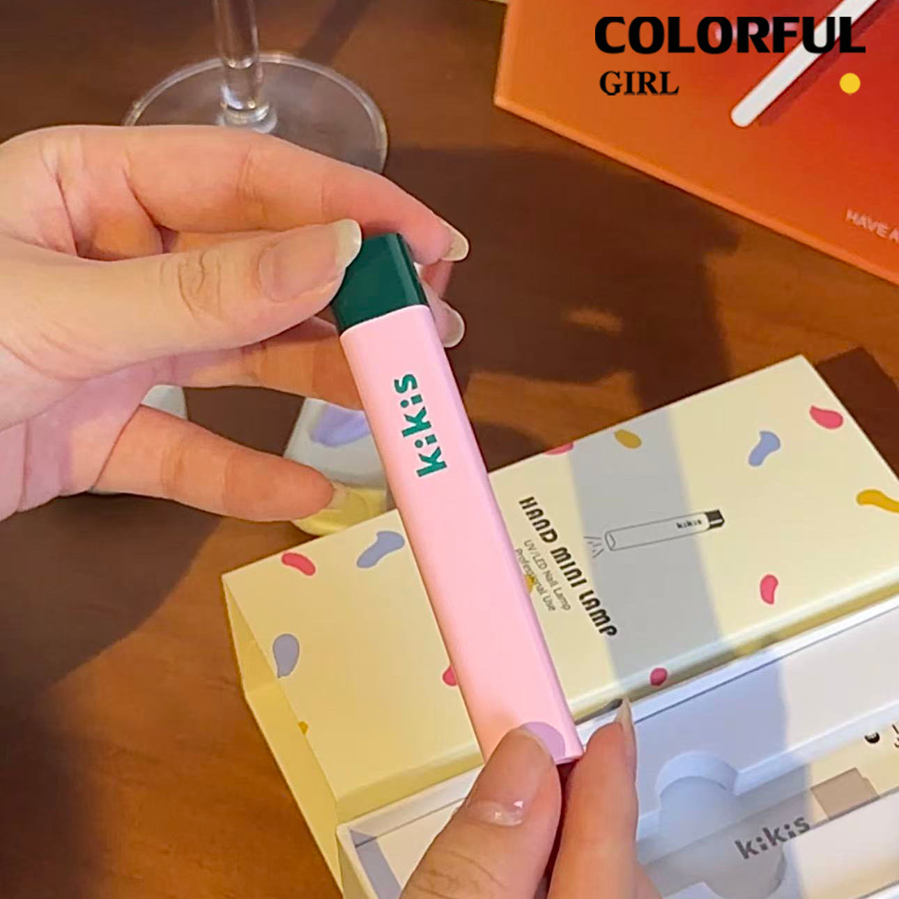 【พร้อมส่ง】500mAh ทุกสีไฟฉายอบเล็บ kikis แยกขาย ขาตั้ง / ไฟฉายอบเล็บ สี แบบพกพา 3w. ล็อกอะไหล่ ชาร์จไฟได้ สามารถใช้สำหรับอบเจลล็อคสี