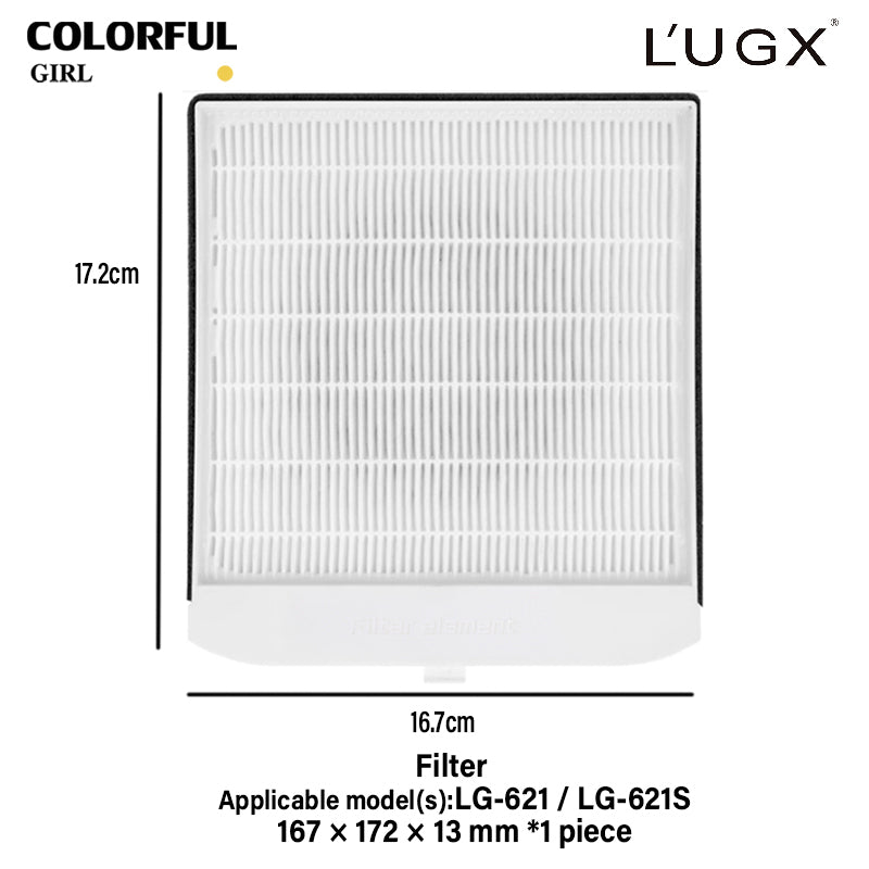 แผ่นกรองฝุ่นแท้ L’UGX สำหรับรุ่น LG-621 / LG-621S / LG-622 / LG-622S / LG-608 / LG-608S / LG-618 / LG-618S  แผ่นกรองฝุ่นคุณภาพสูง