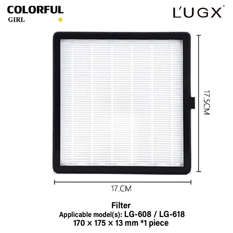 แผ่นกรองฝุ่นแท้ L’UGX สำหรับรุ่น LG-621 / LG-621S / LG-622 / LG-622S / LG-608 / LG-608S / LG-618 / LG-618S  แผ่นกรองฝุ่นคุณภาพสูง