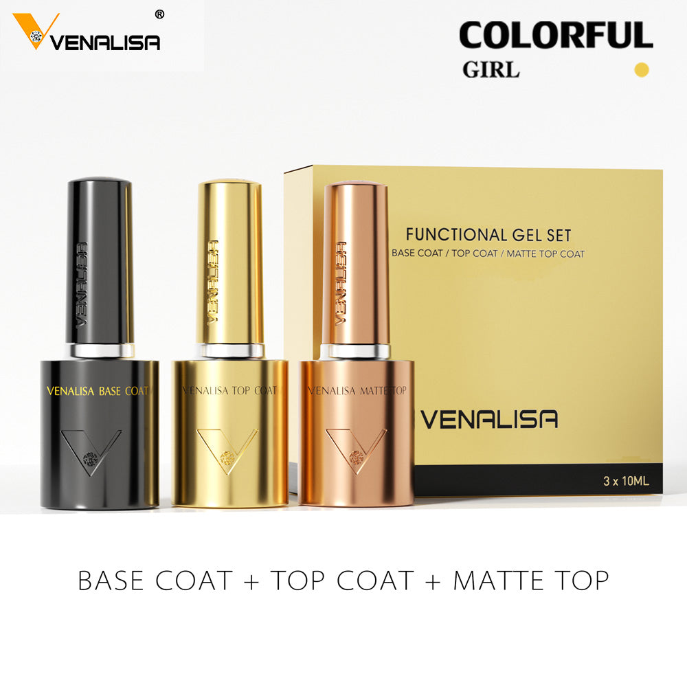 No HEMA · No TPO · No TMPTA  《VENALISA 》Select ท็อป เบส เคลือบเล็บ ท็อปด้าน ท็อปแมท Top coat / Base coat/ MATTE TOP ท็อปด้าน เงาไม่ดรอป ปกป้องสีเจลจากรอยขีด