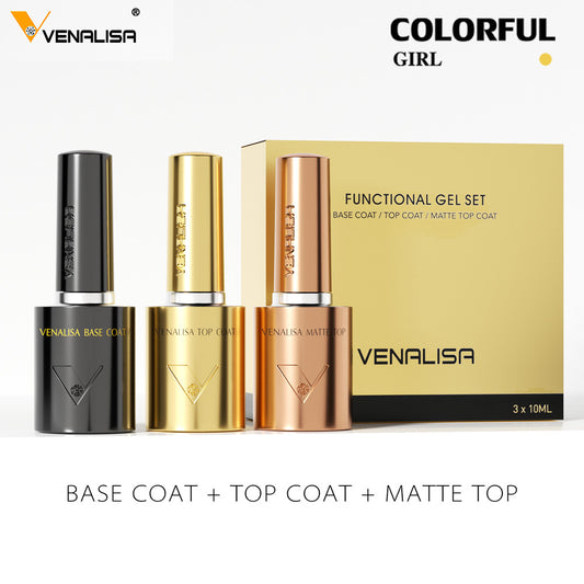 No HEMA · No TPO · No TMPTA  《VENALISA 》Select ท็อป เบส เคลือบเล็บ ท็อปด้าน ท็อปแมท Top coat / Base coat/ MATTE TOP ท็อปด้าน เงาไม่ดรอป ปกป้องสีเจลจากรอยขีด