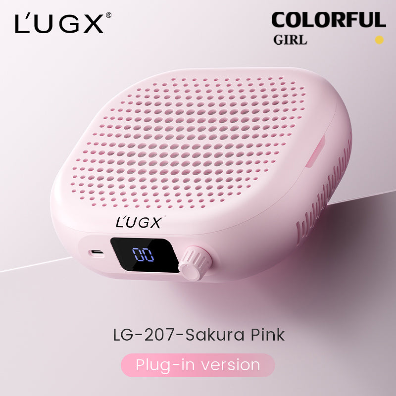 LUGX LG207 / LG207s เครื่องดูดฝุ่นทำเล็บ | ปรับความแรงได้ 10 ระดับ | แผ่นกรอง HEPA | มีให้เลือกแบบเสียบปลั๊ก / แบบชาร์จไฟ