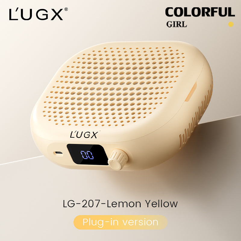 LUGX LG207 / LG207s เครื่องดูดฝุ่นทำเล็บ | ปรับความแรงได้ 10 ระดับ | แผ่นกรอง HEPA | มีให้เลือกแบบเสียบปลั๊ก / แบบชาร์จไฟ