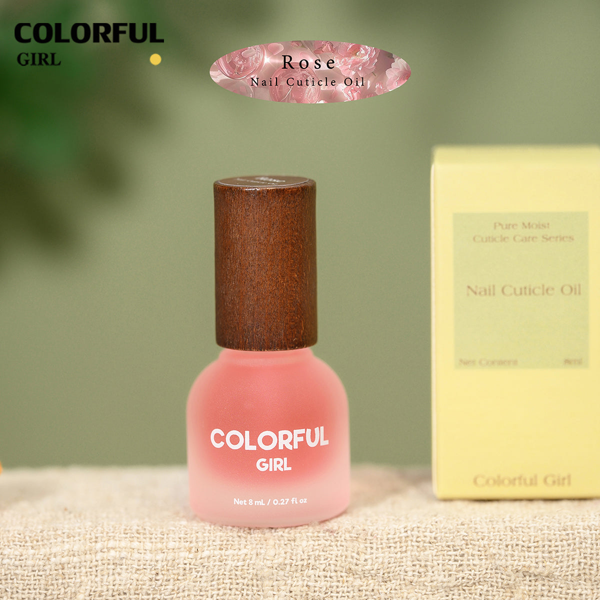 Colorful Cuticle Oil น้ำมันบำรุงเล็บ น้ำมันบำรุงจมูกเล็บ  เพิ่มความชุ่มชื้น ขนาด  8ml กลิ่น แอปเปิ้ล เบอร์รี่ มะลิ พีช กุหลาบ ออสแมนตัส