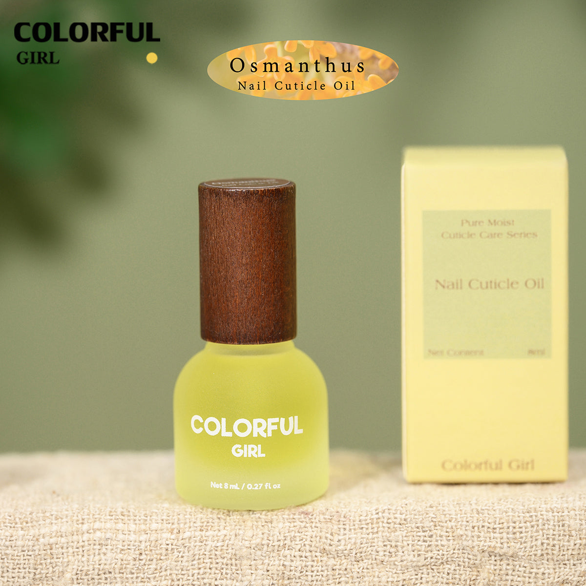 Colorful Cuticle Oil น้ำมันบำรุงเล็บ น้ำมันบำรุงจมูกเล็บ  เพิ่มความชุ่มชื้น ขนาด  8ml กลิ่น แอปเปิ้ล เบอร์รี่ มะลิ พีช กุหลาบ ออสแมนตัส