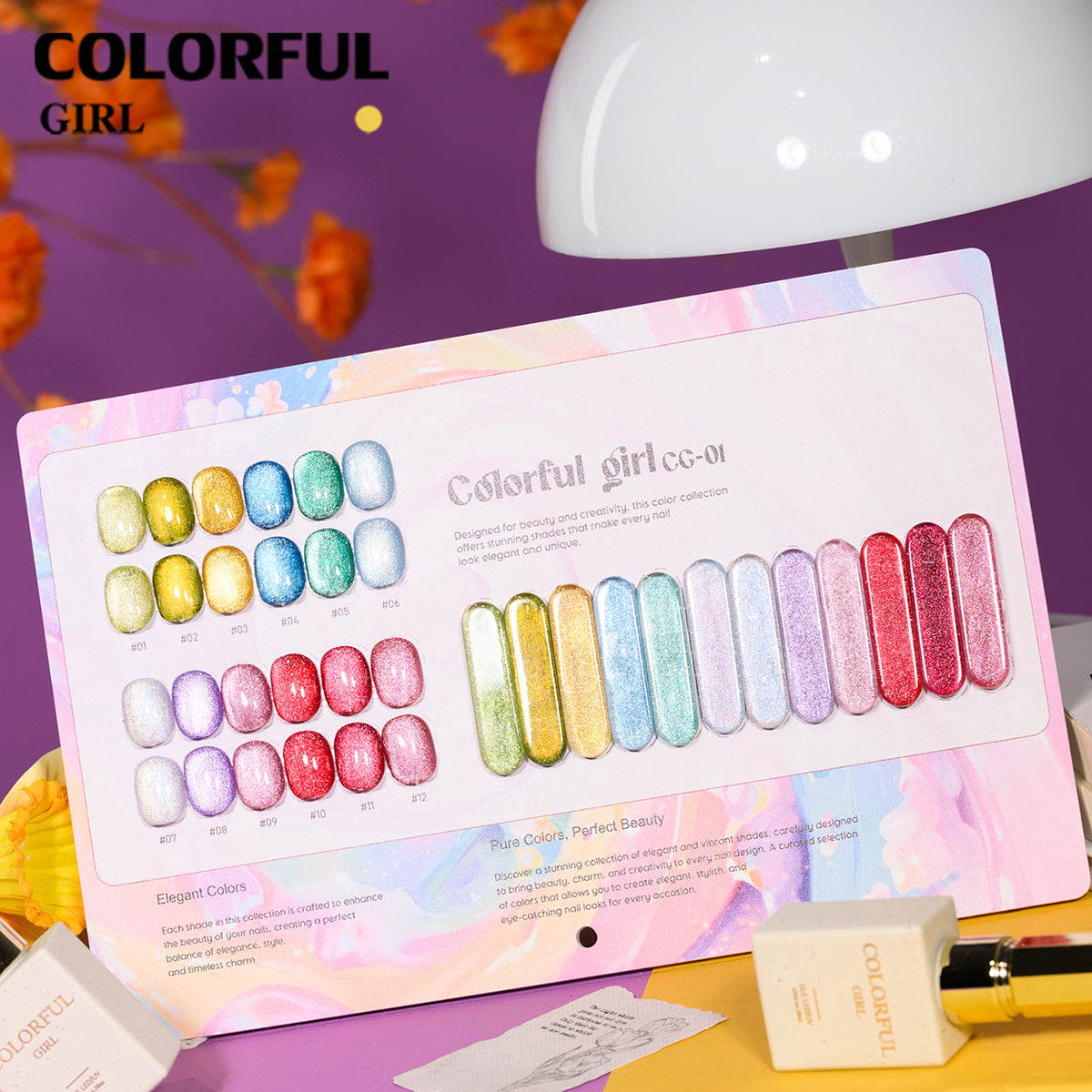 สีเจล Colorful girl  New🎉สีเจลแฟลช สีเจลแคทอาย  สีเจลไซรัป   สีเจลสีพื้น  สีเจลกลิซเตอร์  มาใหม่12สีพาสเทลพร้อมส่งCOLORFUL GIRL  มาใหม่12สีพาสเทลพร้อมส่งCOLORFUL GIRL มาใหม่12สี แถมชาร์ทสี น่ารัก