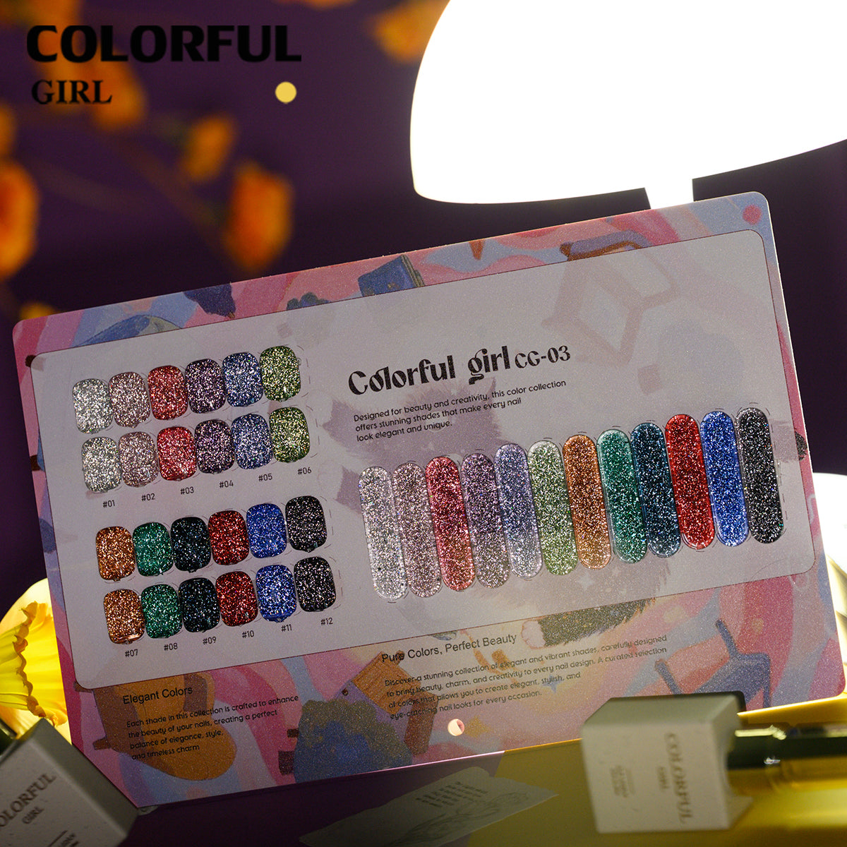 สีเจล Colorful girl  New🎉สีเจลแฟลช สีเจลแคทอาย  สีเจลไซรัป   สีเจลสีพื้น  สีเจลกลิซเตอร์  มาใหม่12สีพาสเทลพร้อมส่งCOLORFUL GIRL  มาใหม่12สีพาสเทลพร้อมส่งCOLORFUL GIRL มาใหม่12สี แถมชาร์ทสี น่ารัก