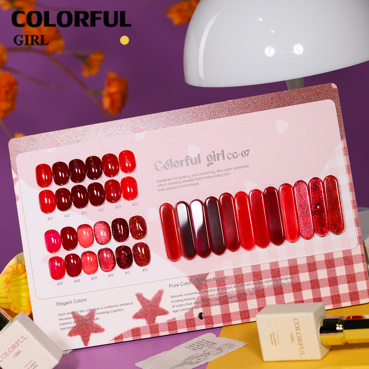 สีเจล Colorful girl  New🎉สีเจลแฟลช สีเจลแคทอาย  สีเจลไซรัป   สีเจลสีพื้น  สีเจลกลิซเตอร์  มาใหม่12สีพาสเทลพร้อมส่งCOLORFUL GIRL  มาใหม่12สีพาสเทลพร้อมส่งCOLORFUL GIRL มาใหม่12สี แถมชาร์ทสี น่ารัก