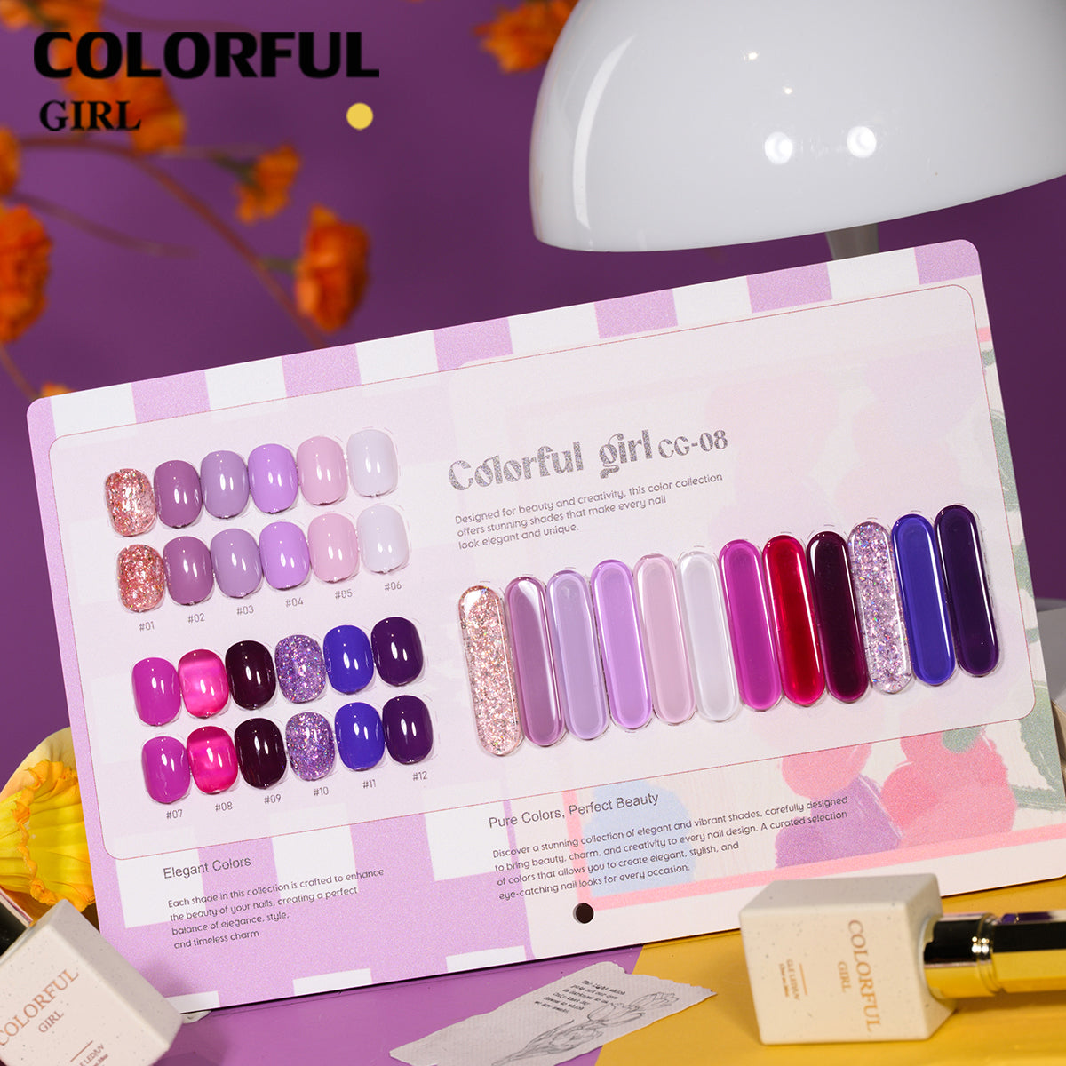 สีเจล Colorful girl  New🎉สีเจลแฟลช สีเจลแคทอาย  สีเจลไซรัป   สีเจลสีพื้น  สีเจลกลิซเตอร์  มาใหม่12สีพาสเทลพร้อมส่งCOLORFUL GIRL  มาใหม่12สีพาสเทลพร้อมส่งCOLORFUL GIRL มาใหม่12สี แถมชาร์ทสี น่ารัก