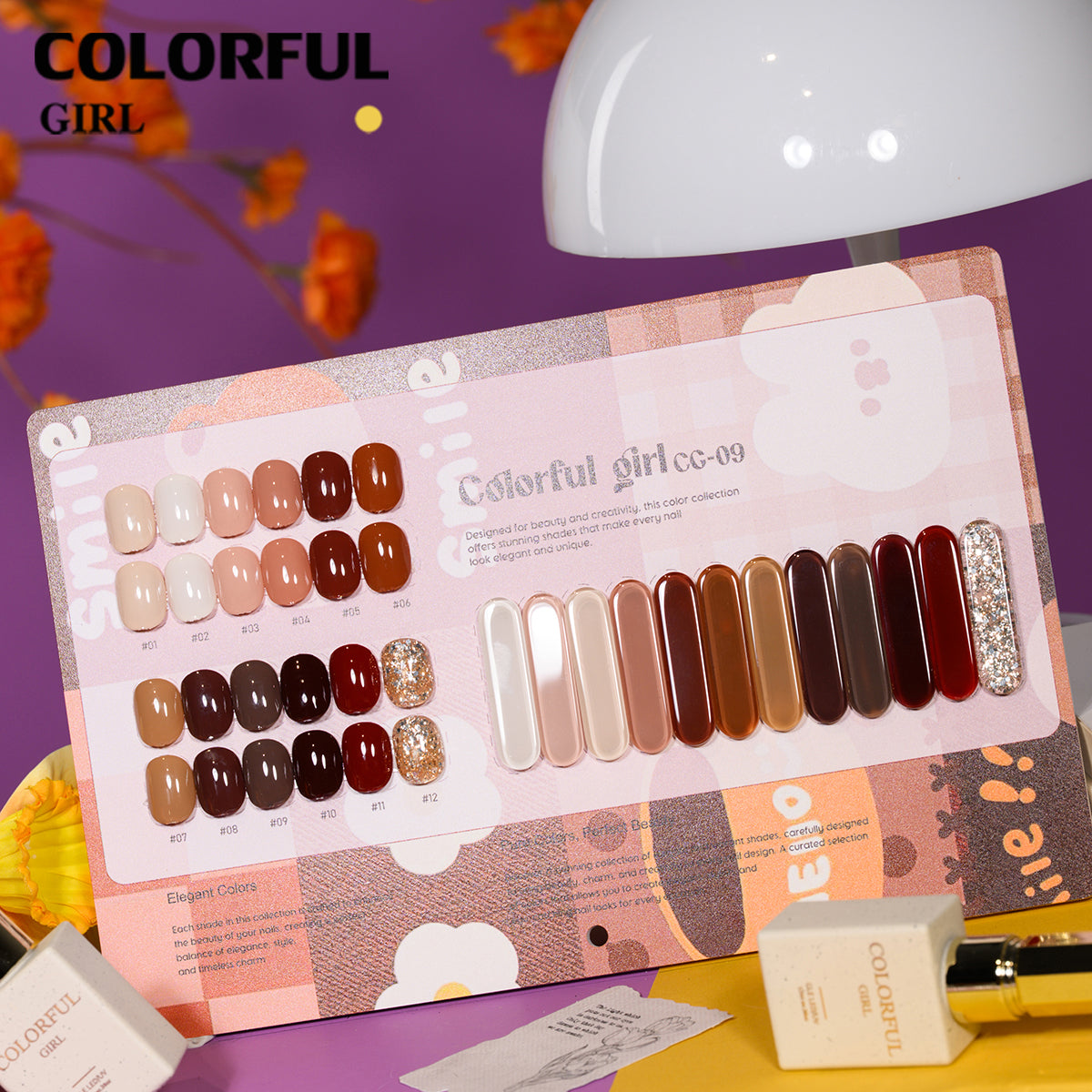 สีเจล Colorful girl  New🎉สีเจลแฟลช สีเจลแคทอาย  สีเจลไซรัป   สีเจลสีพื้น  สีเจลกลิซเตอร์  มาใหม่12สีพาสเทลพร้อมส่งCOLORFUL GIRL  มาใหม่12สีพาสเทลพร้อมส่งCOLORFUL GIRL มาใหม่12สี แถมชาร์ทสี น่ารัก