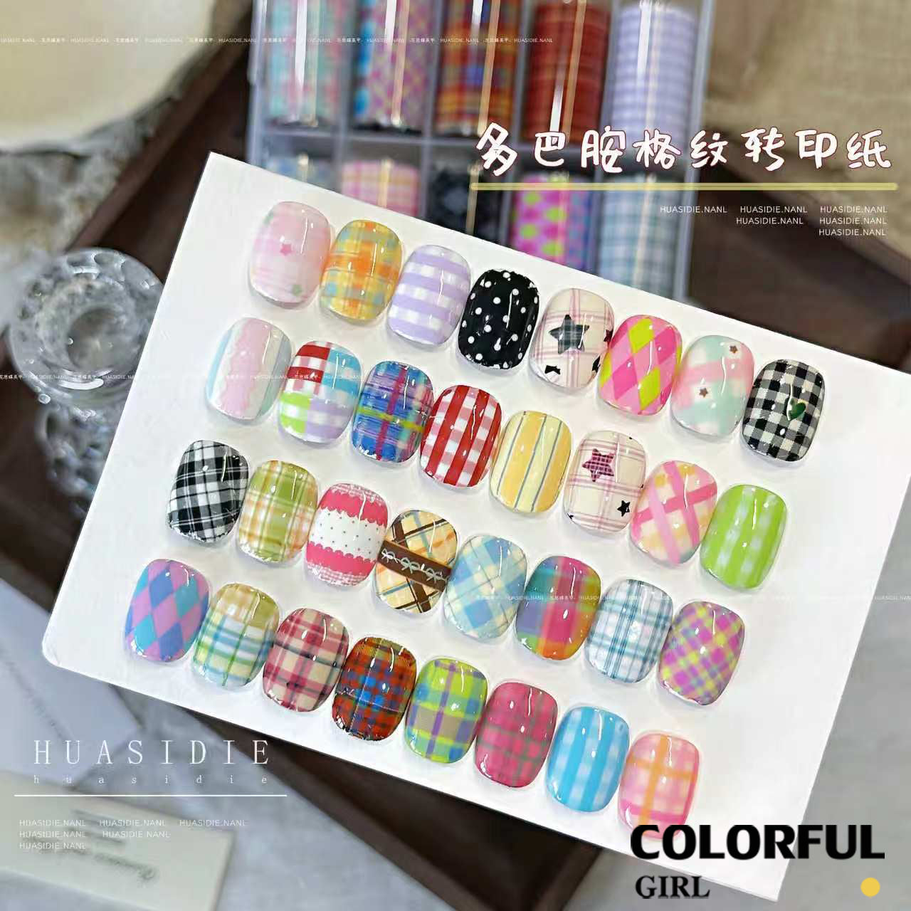 10 ม้วนฟอยล์โอนเล็บ ลายการ์ตูนน่ารัก หรูหรา DIY สติ๊กเกอร์ติดเล็บ สําหรับเจลและยาทาเล็บ อุปกรณ์ทําเล็บ {ไทย} ฟอยล์ลอกลาย ลอกง่าย ใช้คู่กับกาวลอกฟอยล์น้า