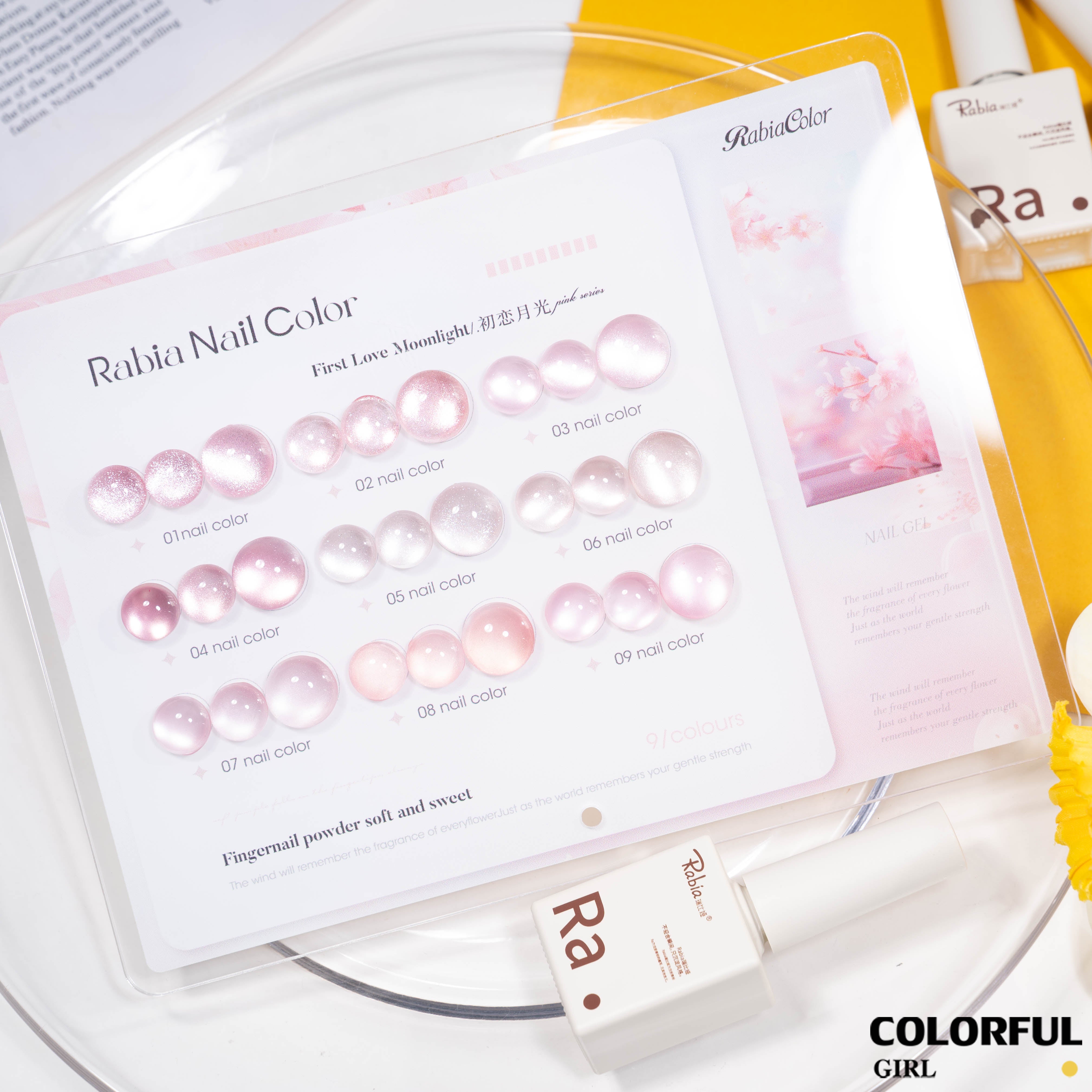 【พร้อมส่ง】Rabia  สีเจลแคทอาย 9 สี ✨｜เซ็ตใหม่ โทนสีสวยละมุน｜เอฟเฟกต์ประกายแสงเล่นมิติ｜แสงวิบวับดุจประกายดาว｜แถมชาร์ทสีพร้อมโชว์สีสวย ๆ｜ทามาให้แล้ว พร้อมใช้งาน 💅