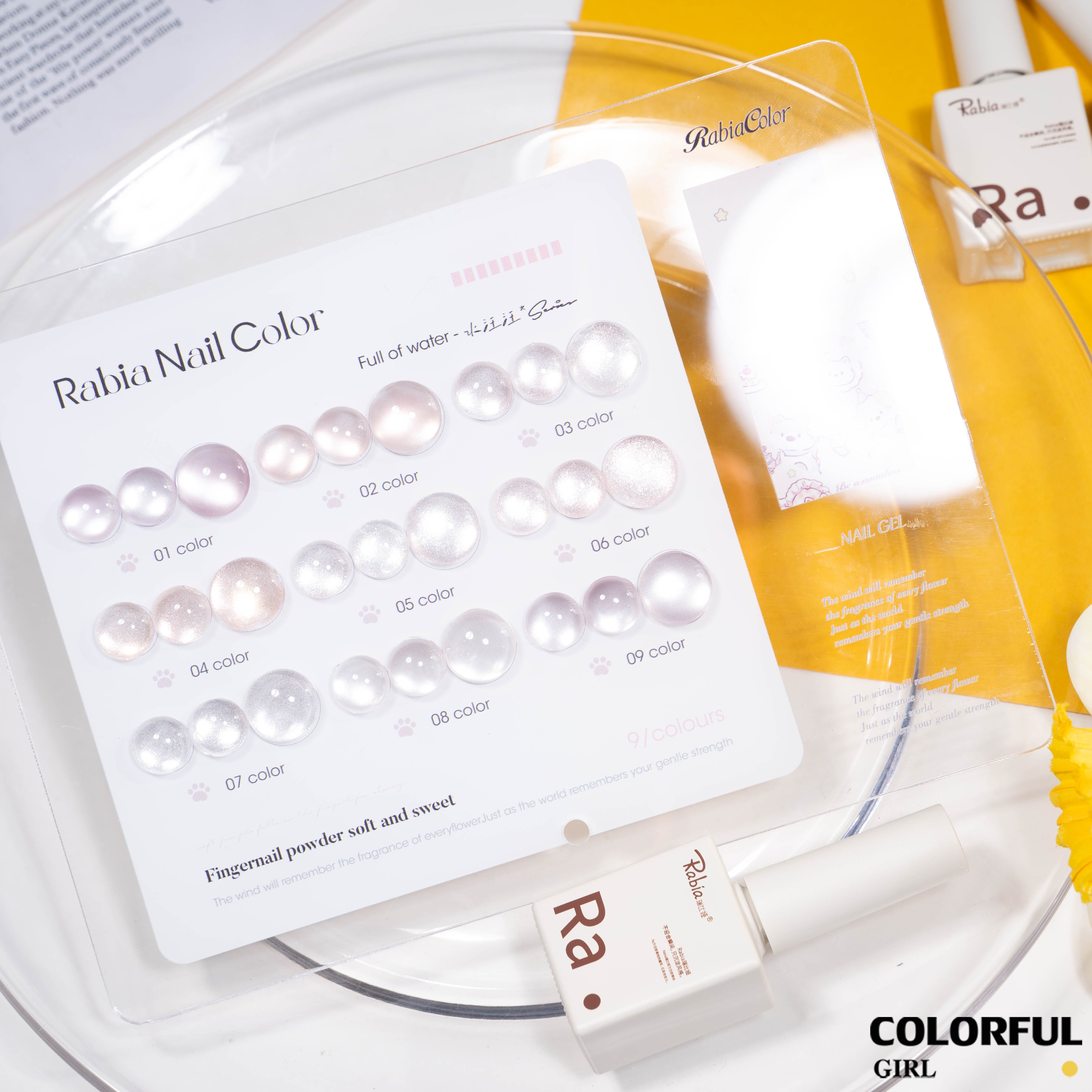 【พร้อมส่ง】Rabia  สีเจลแคทอาย 9 สี ✨｜เซ็ตใหม่ โทนสีสวยละมุน｜เอฟเฟกต์ประกายแสงเล่นมิติ｜แสงวิบวับดุจประกายดาว｜แถมชาร์ทสีพร้อมโชว์สีสวย ๆ｜ทามาให้แล้ว พร้อมใช้งาน 💅