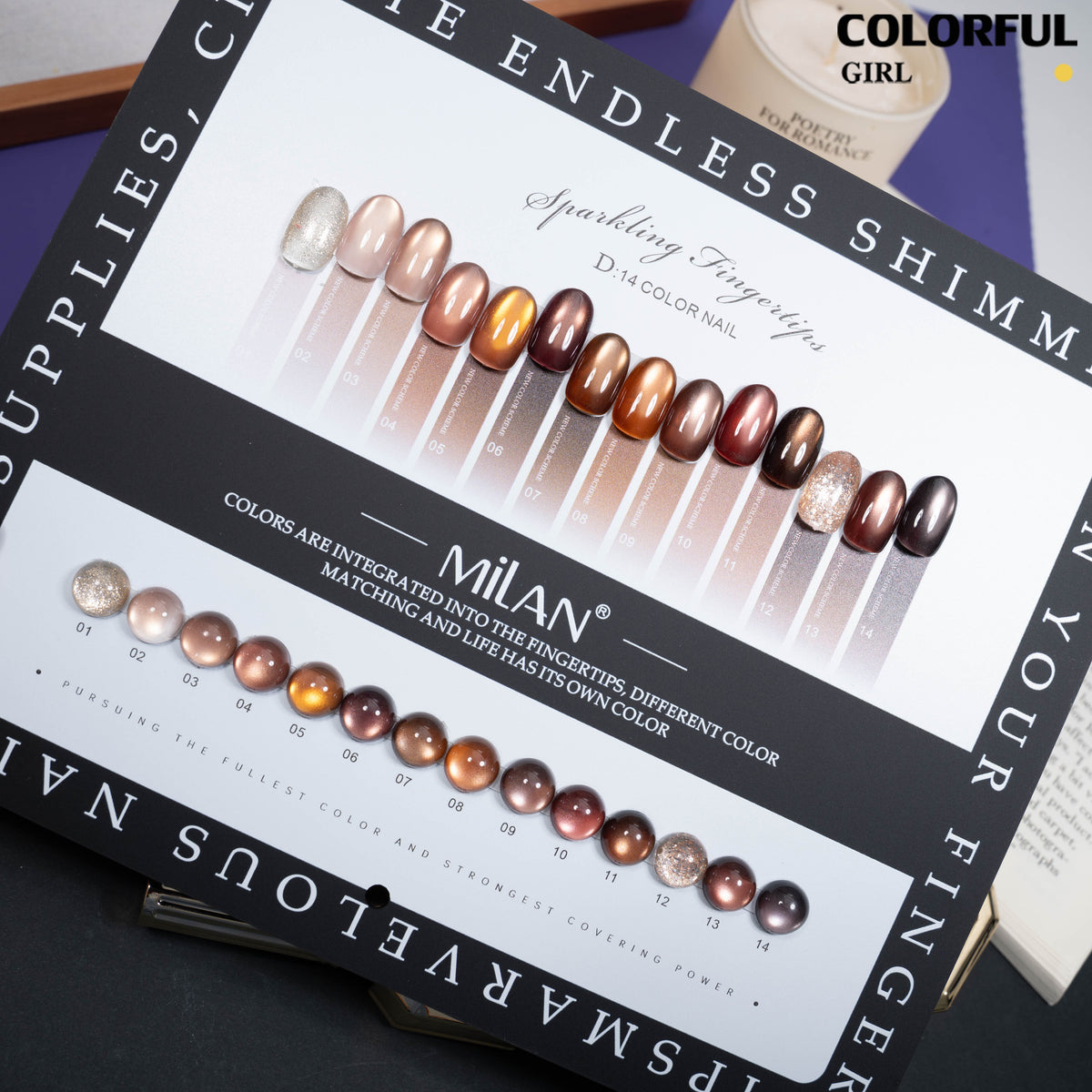【พร้อมส่ง】milan สีเจลแคทอาย 14 สี ✨｜เซ็ตใหม่ โทนสีสวยละมุน｜เอฟเฟกต์ประกายแสงเล่นมิติ｜แสงวิบวับดุจประกายดาว｜แถมชาร์ทสีพร้อมโชว์สีสวย ๆ｜ทามาให้แล้ว พร้อมใช้งาน 💅