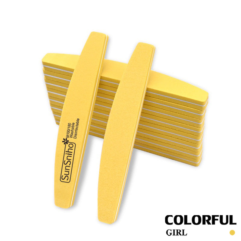 【พร้อมส่ง】ตะไบเล็บ ตะไบสองหน้า 100/180 และ 180/240 Grit บล็อกขัดเล็บ ตะไบบัฟ ตะไบหยาบ–ละเอียด สำหรับเตรียมหน้าเล็บ ต่อเล็บเจล และถอดสีเจล ขายแยกชิ้น