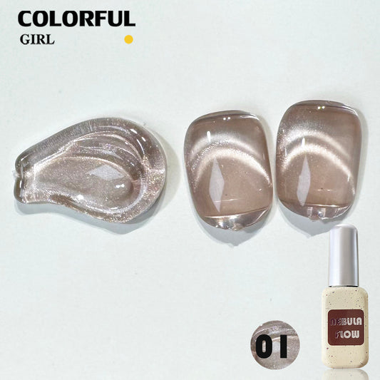 【พร้อมส่ง】NF-019|เบอร์ 1-24 สีเจลแคทอายเนื้อซาติน NebulNFlow｜แบบแยกขวด สีเจลแคทอาย สีแน่น วิบวับ สีลูกแก้ว สวยมาก ต้องอบ ส่งไว