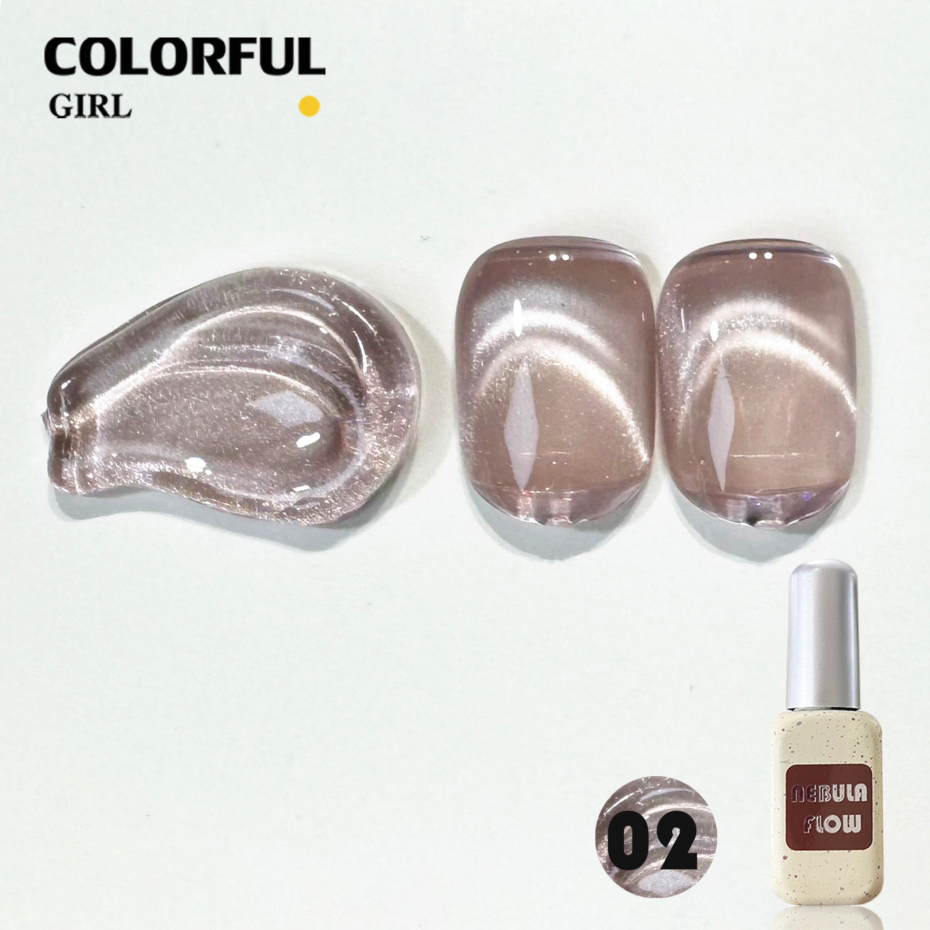 【พร้อมส่ง】NF-019|เบอร์ 1-24 สีเจลแคทอายเนื้อซาติน NebulNFlow｜แบบแยกขวด สีเจลแคทอาย สีแน่น วิบวับ สีลูกแก้ว สวยมาก ต้องอบ ส่งไว