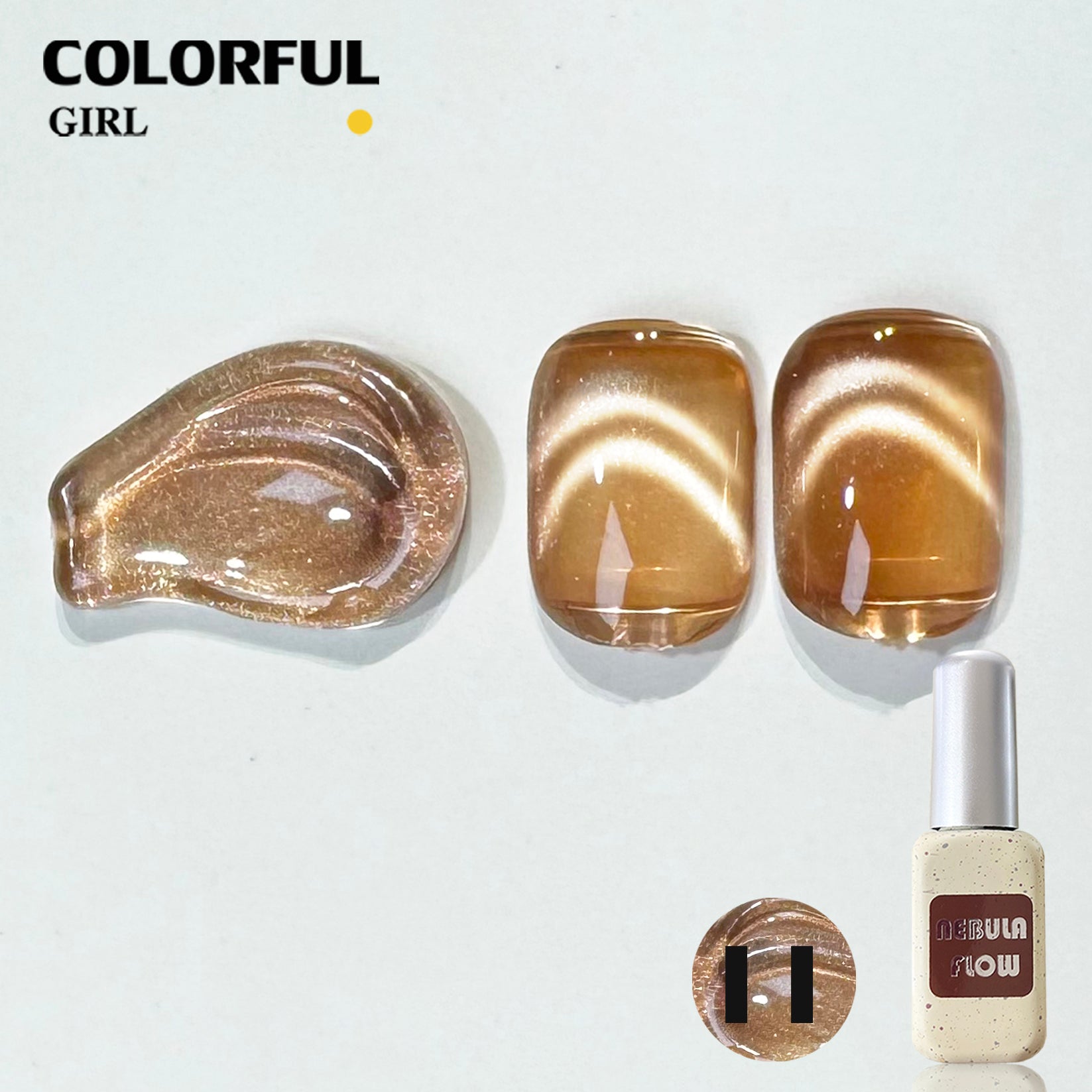 【พร้อมส่ง】NF-019|เบอร์ 1-24 สีเจลแคทอายเนื้อซาติน NebulNFlow｜แบบแยกขวด สีเจลแคทอาย สีแน่น วิบวับ สีลูกแก้ว สวยมาก ต้องอบ ส่งไว