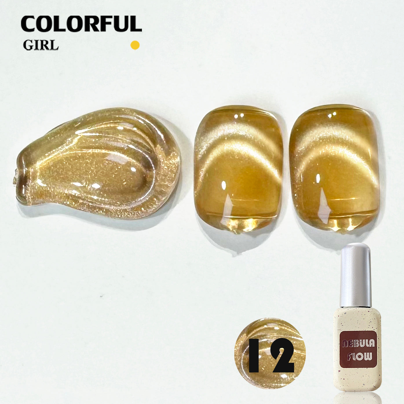 【พร้อมส่ง】NF-019|เบอร์ 1-24 สีเจลแคทอายเนื้อซาติน NebulNFlow｜แบบแยกขวด สีเจลแคทอาย สีแน่น วิบวับ สีลูกแก้ว สวยมาก ต้องอบ ส่งไว