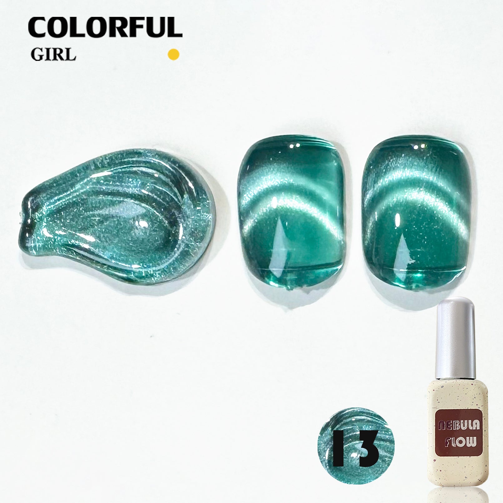 【พร้อมส่ง】NF-019|เบอร์ 1-24 สีเจลแคทอายเนื้อซาติน NebulNFlow｜แบบแยกขวด สีเจลแคทอาย สีแน่น วิบวับ สีลูกแก้ว สวยมาก ต้องอบ ส่งไว